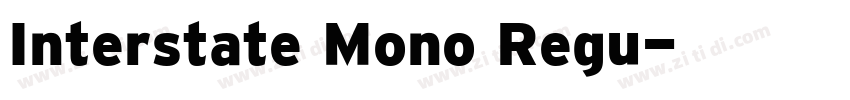 Interstate Mono Regu字体转换